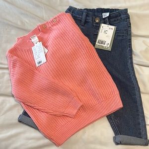 H&M sweater and jeans